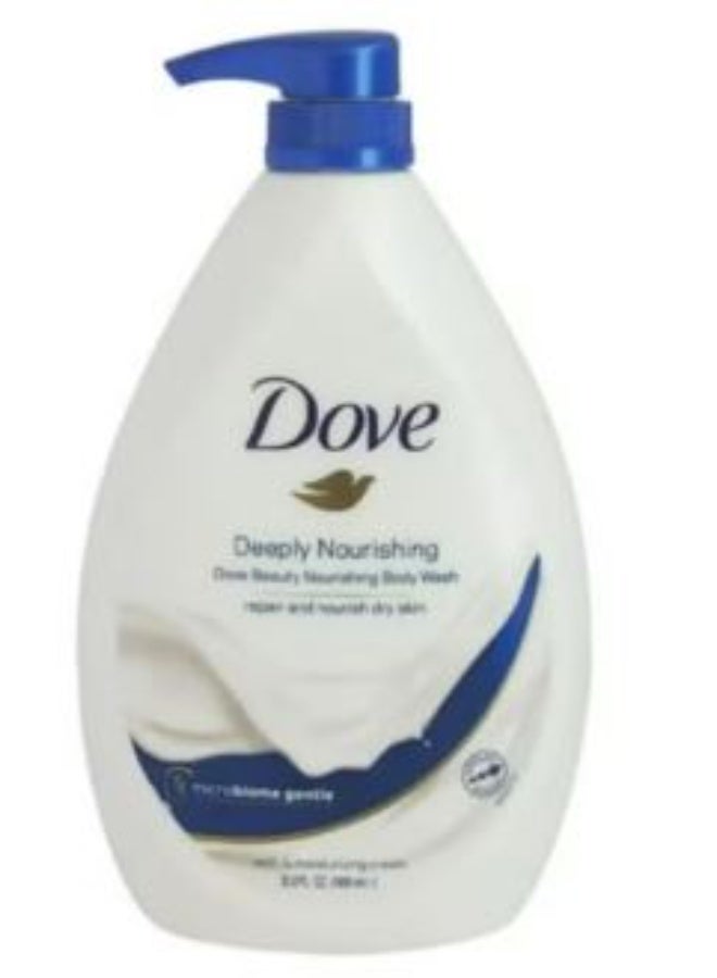 Dove Deeply Nourishing Body Wash Repair And Nourish Dry Skin 1000 ML - Image 1